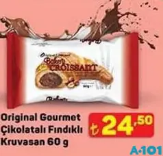 ORİGİNAL GOURMET ÇİKOLATALI FINDIKLI KRUVASAN 60 G fiyat ve kampanya bilgisi
